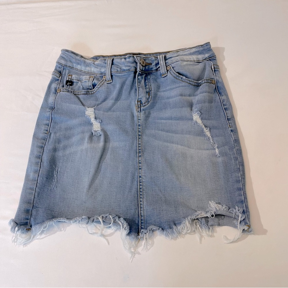 KANCAN WOMENS JEAN SKIRT, SIZE S, GOOD CONDITION, PREOWNED